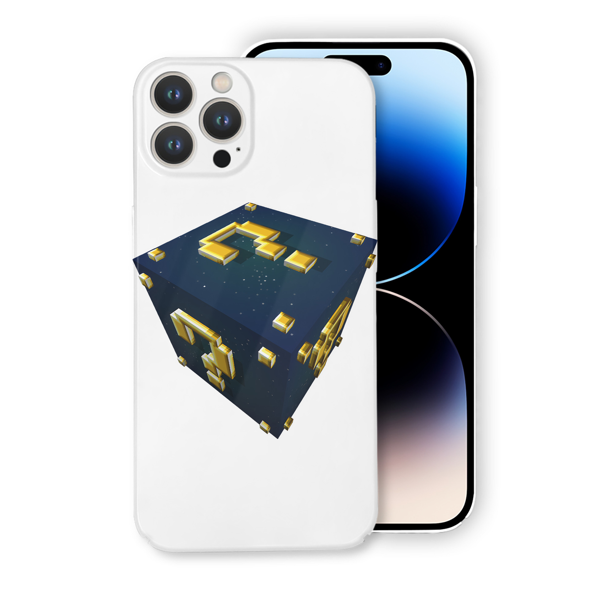 （画像用） マインクラフト ブロックの世界 Minecraft MC Block world 【iPhone 14シリーズ対応】ハードケース